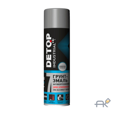 DETOP N7 грунт-эмаль антикоррозионная цинк-алюминиевая 650мл. аэрозоль